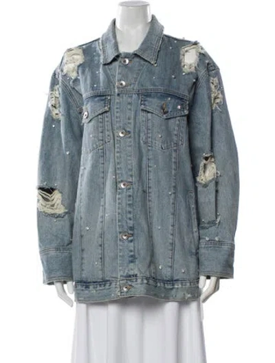 Pre-owned Simkhai Denim Jacket In Blue