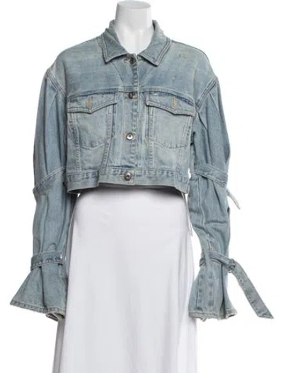 Pre-owned Simkhai Denim Jacket In Blue