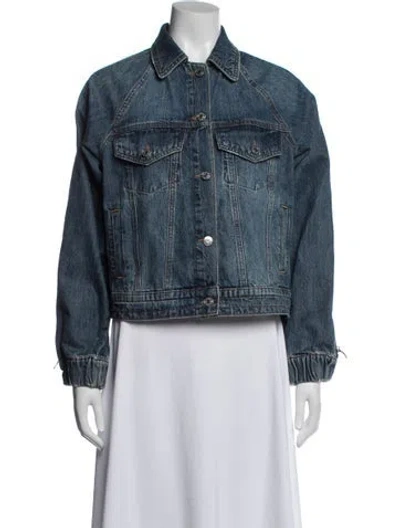 Pre-owned Simkhai Denim Jacket In Blue