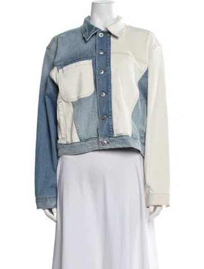Pre-owned Simkhai Denim Jacket In Blue