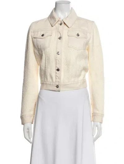 Pre-owned Simkhai Denim Jacket In Neutrals