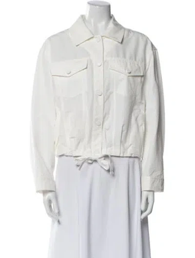 Pre-owned Simkhai Denim Jacket In White