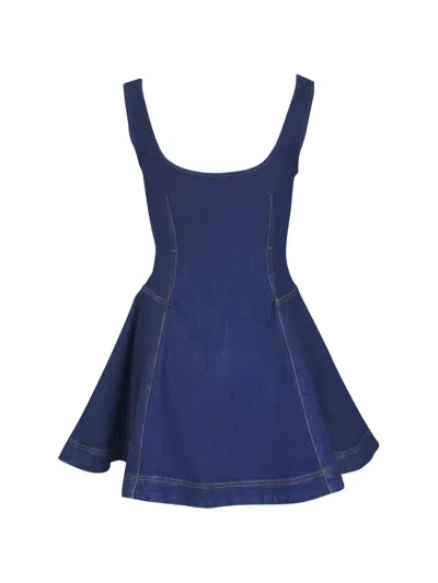 Simkhai Denim Mini Dress In Blue