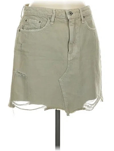 Pre-owned Simkhai Denim Skirt In Green
