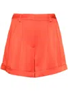 Simkhai Devan Pleated Shorts In Red