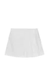 Simkhai Devlin Pleated Mini Skort In White In White