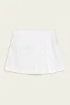 Simkhai Devlin Pleated Mini Skort In White In White