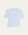 Simkhai Devon Knit Tee In Blue