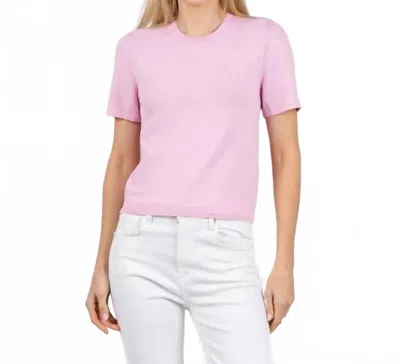 Simkhai Devon Knit Tee In Tulip In Pink