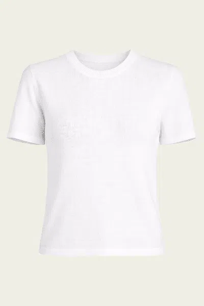 Simkhai Devon Knit Tee In White