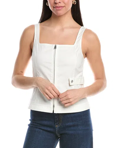 Simkhai Dolce Zip-up Top In White