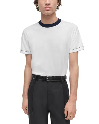 Simkhai Donavan Ringer Slim Fit Tee In White