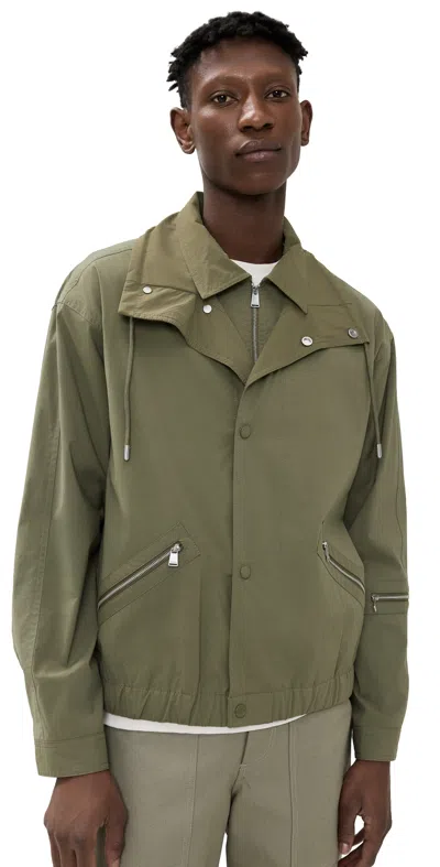 Simkhai Donovan Double Placket Jacket Spring Olive