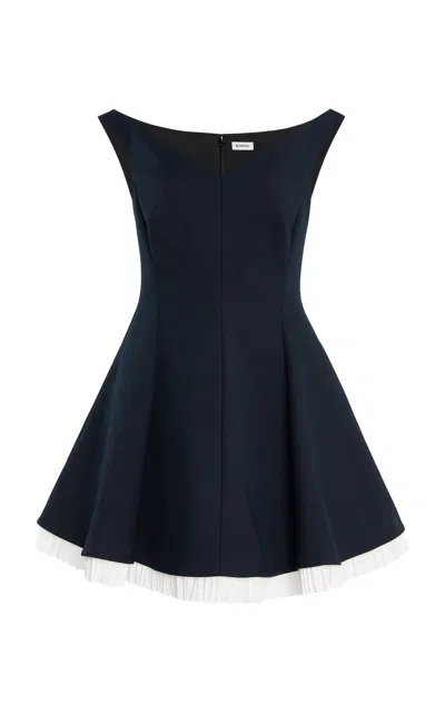 Simkhai Dorothie Off-the-shoulder Mini Dress In Black,white
