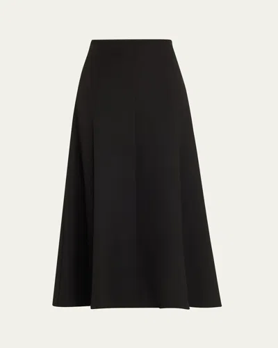 Simkhai Dottie A-line Midi Skirt In Black