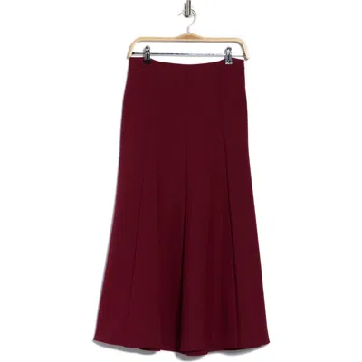 Simkhai Dottie A-line Midi Skirt In Burgundy