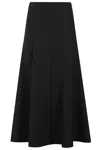 Simkhai Dottie Aline Midi Skirt In Black