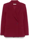 Simkhai Double-breasted Blazer In Red