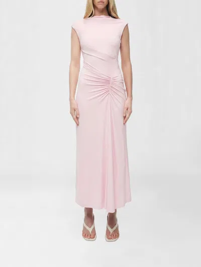 Simkhai Acacia Draped Jersey Dress In Pink