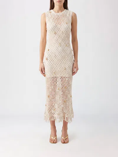 Simkhai Dress Woman Color White In Yellow