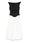 Simkhai Cersei Midi Dress In Black/white