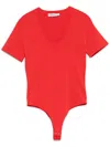 Simkhai Drew Bodysuit In Red