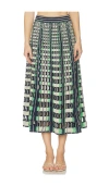 Simkhai Drue Openwork Midi Skirt In Multi