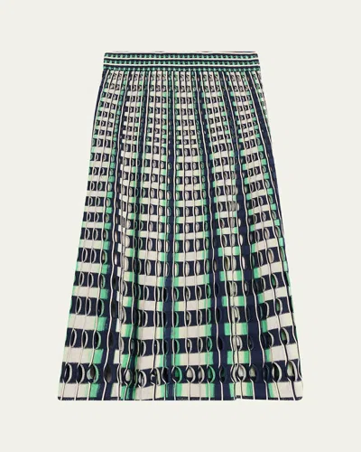 Simkhai Drue Openwork Midi Skirt In Midnight Multi
