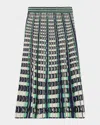 Simkhai Drue Openwork Midi Skirt In Multi