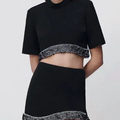 Simkhai Dua Embellished Mini Skirt In Black