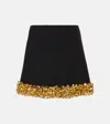 Simkhai Embellished Dua Mini Skirt In Black