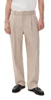 Simkhai Ducan Pleated Pants Natural Linen