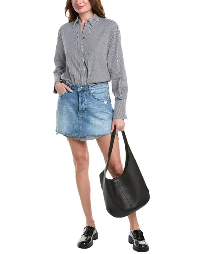 Simkhai Eastyn Combo Mini Shirtdress In Blue