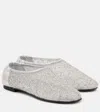 Simkhai Eden Metallic Lace Ballet Flats In Silver