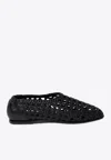 Simkhai Eden Woven Leather Ballet Flats Black In Black