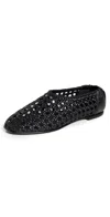 Simkhai Eden Woven Leather Ballet Flats Black In Black