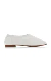 Simkhai Eden Woven Vegan-leather Ballet Flats In White