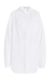 Simkhai Edie Cotton Poplin Shirt In White