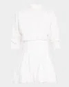 Simkhai Effie Bubble Mini Dress In White In White