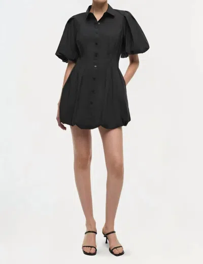 Simkhai Effie Bubble Mini Dress In Black