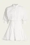 Simkhai Effie Bubble Mini Dress In White