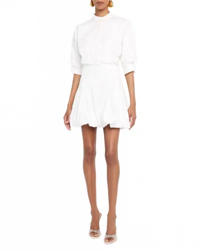 Simkhai Effie Bubble Mini Dress In White