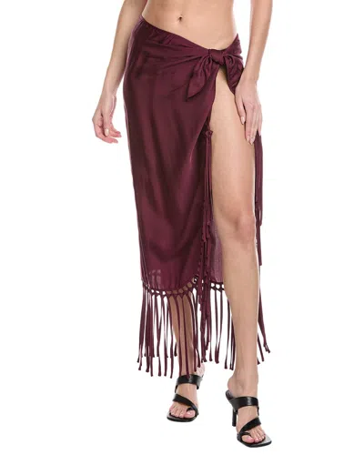 Simkhai Elara Pareo With Fringe In Brown