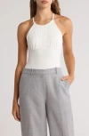 Simkhai Elara Stretch Jersey Bodysuit In White