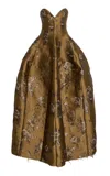 Simkhai Elaria Bustier Gown In Bronze