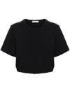 Simkhai Elasticated-waist T-shirt In 黑色