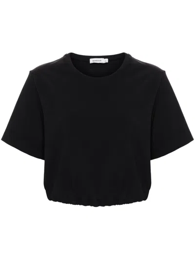 Simkhai Elasticated-waist T-shirt In Black