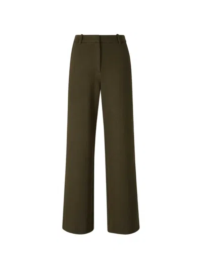 Simkhai Elasticated-waist Straight Trousers In Green