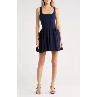 Simkhai Elektra Fit & Flare Minidress In Blue
