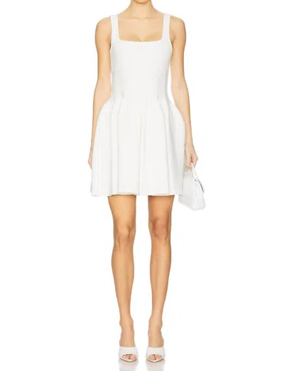 Simkhai Juni Cotton-blend Poplin Mini Dress In White